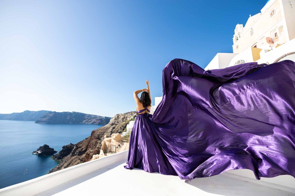 Santorini wedding photo shoot