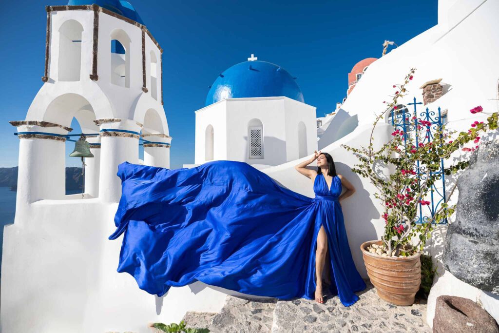 Professional photographer Santorini