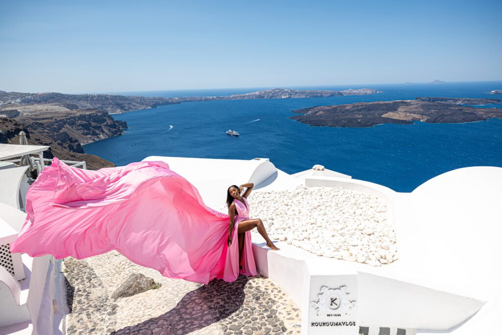 santorini flying dress