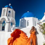 Santorini Orange dress