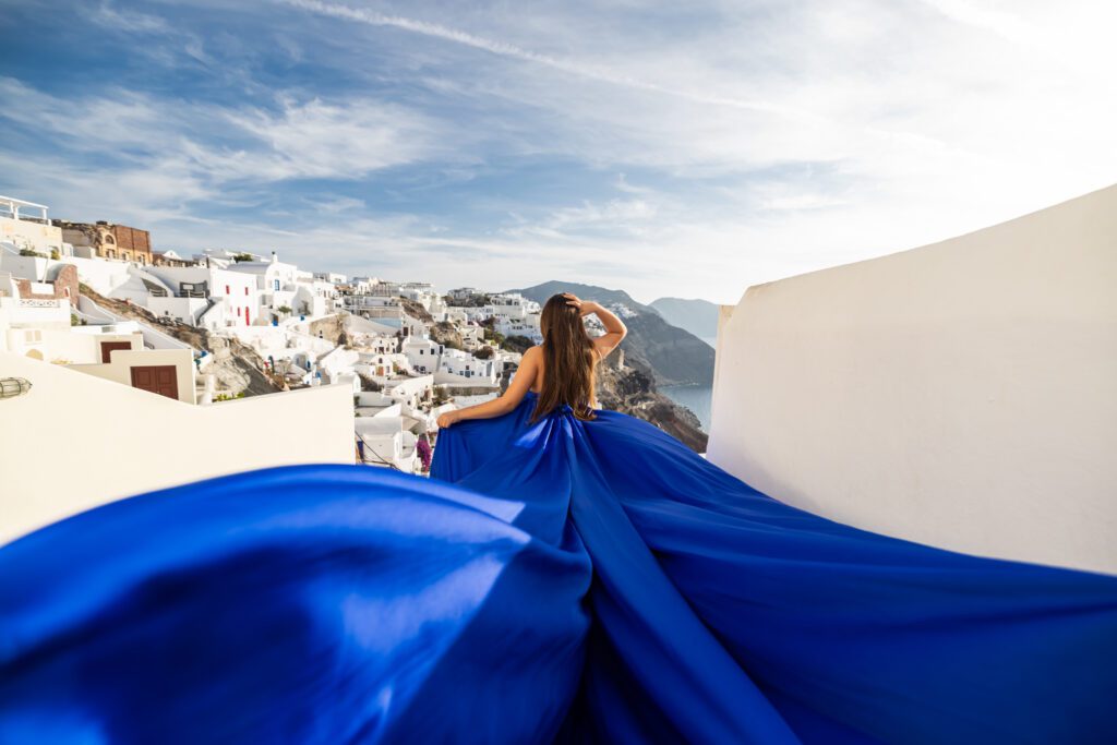 flying dress for kid blue color