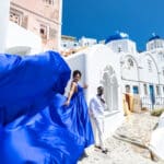 Santorini anniversary photoshooting