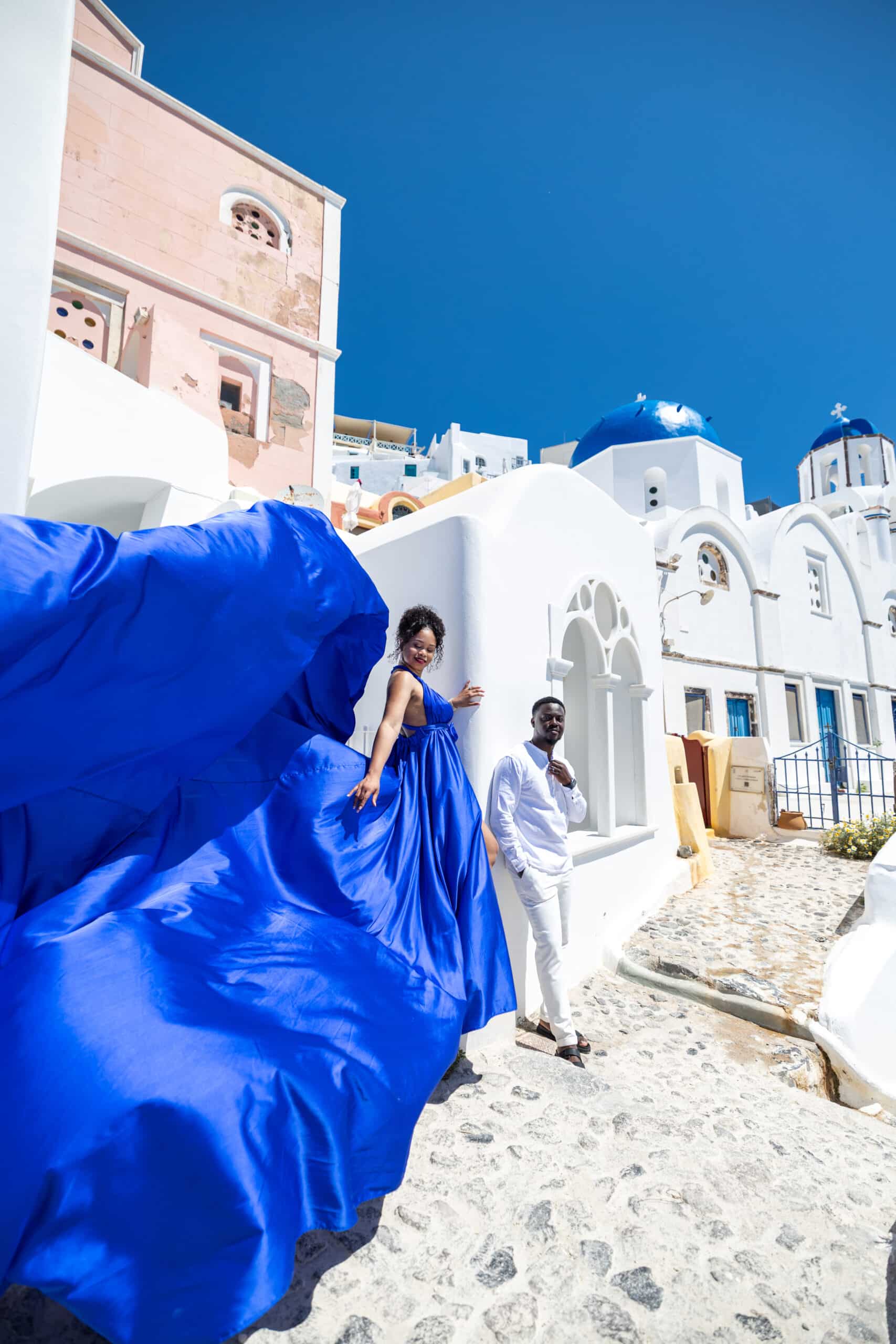 Santorini anniversary photoshooting