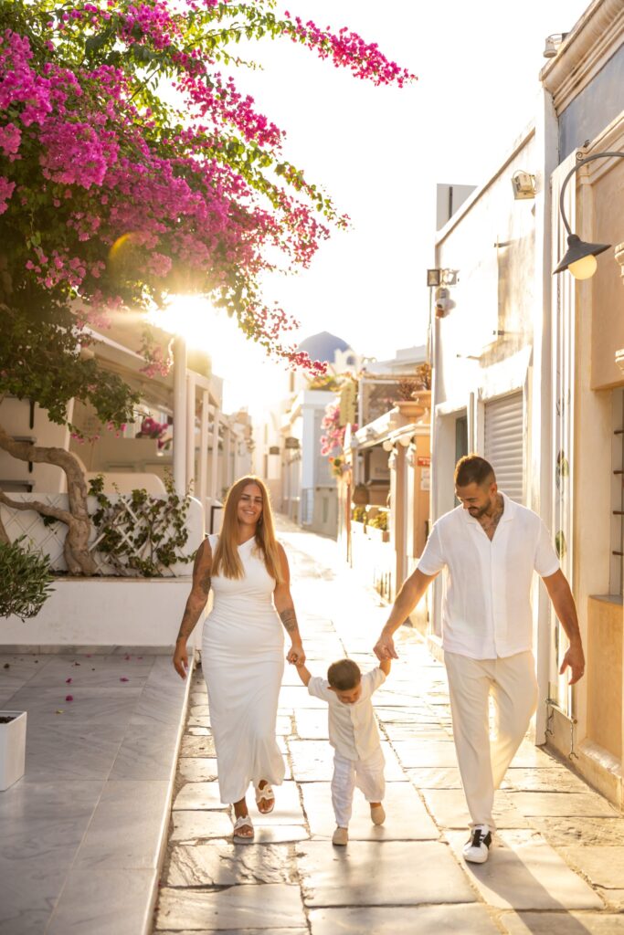 Santorini family photoshoot